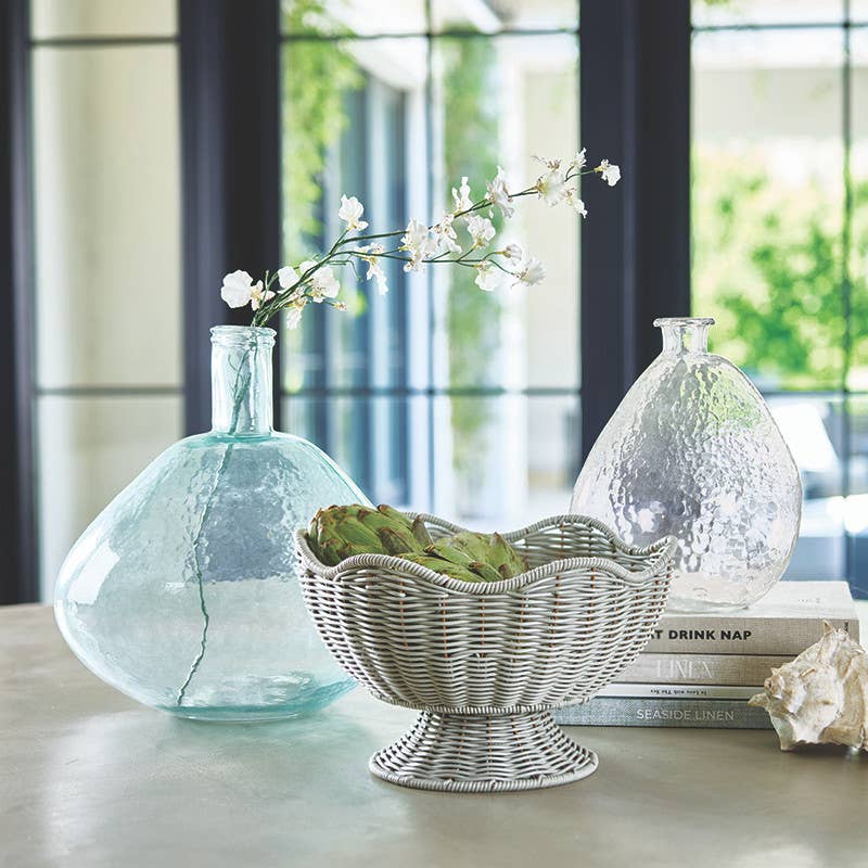 Scalloped Basket - Grey