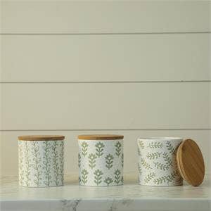 Leafy Green Dolomite Canisters