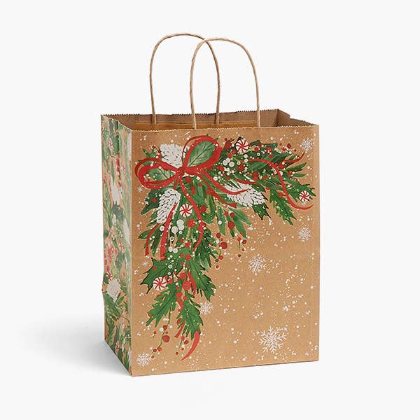 Christmas Greenery Paper Gift Bags