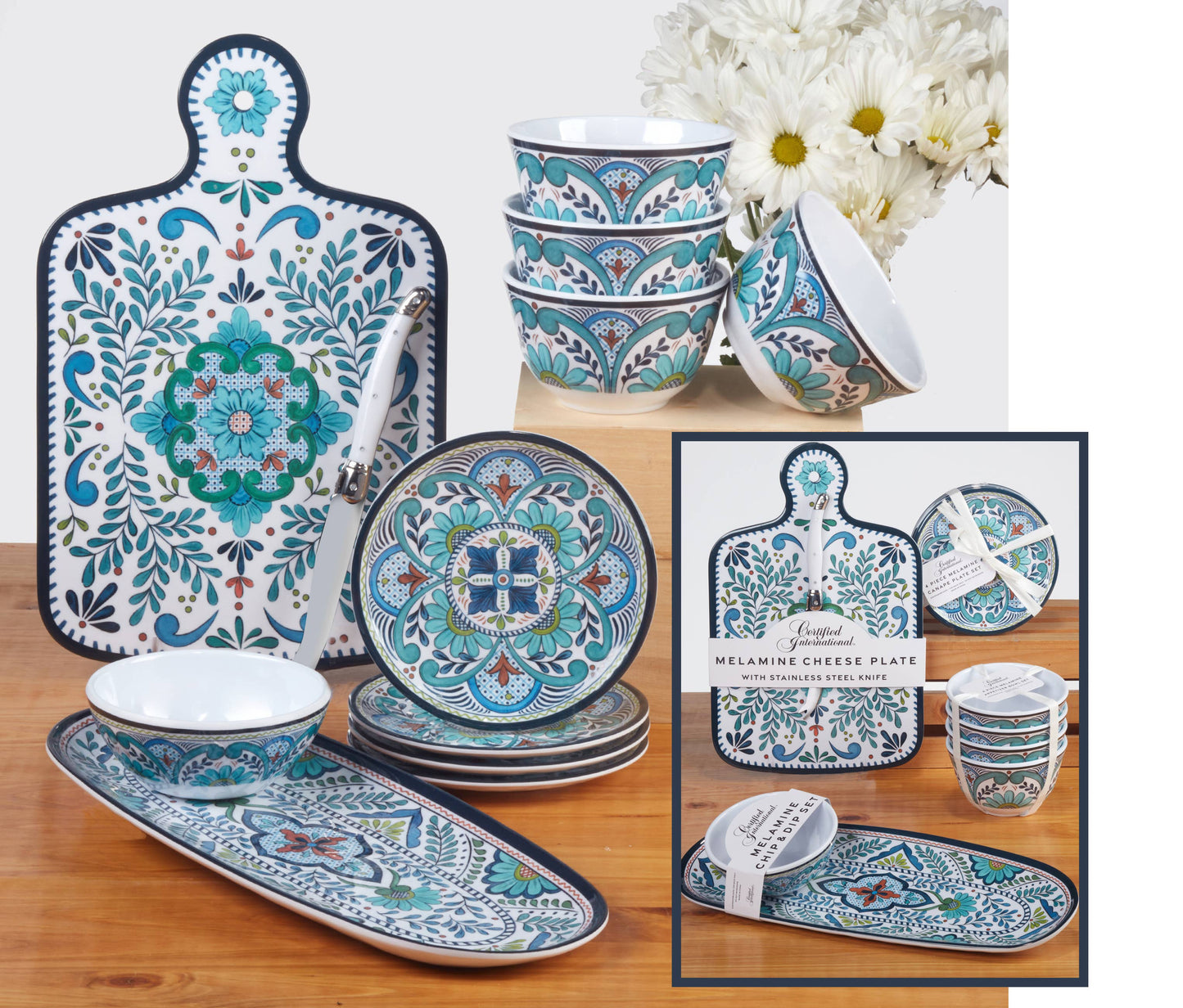 Talavera Melamine Gift Cheese Board