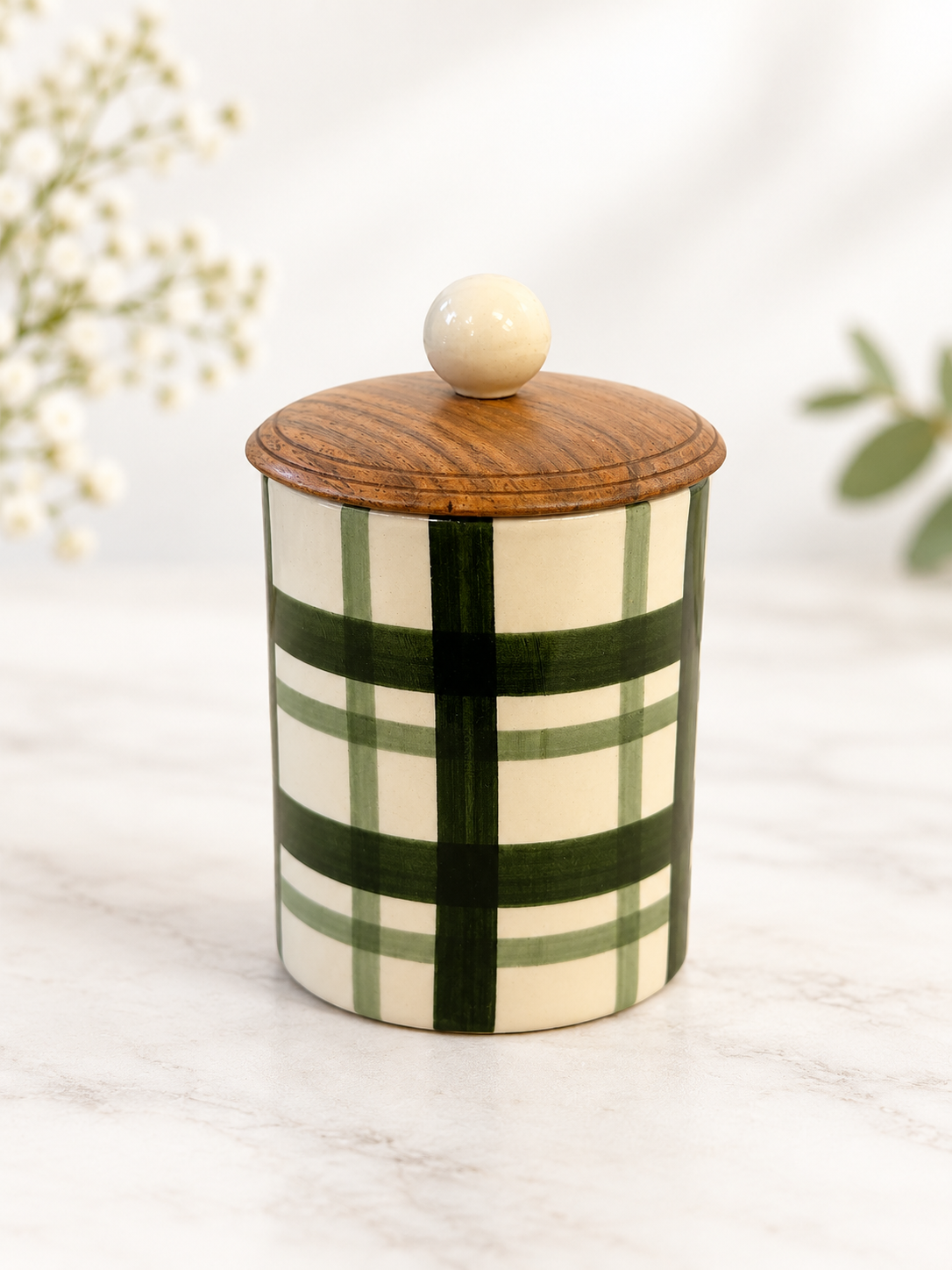 The Evergreen Plaid Canister Mini