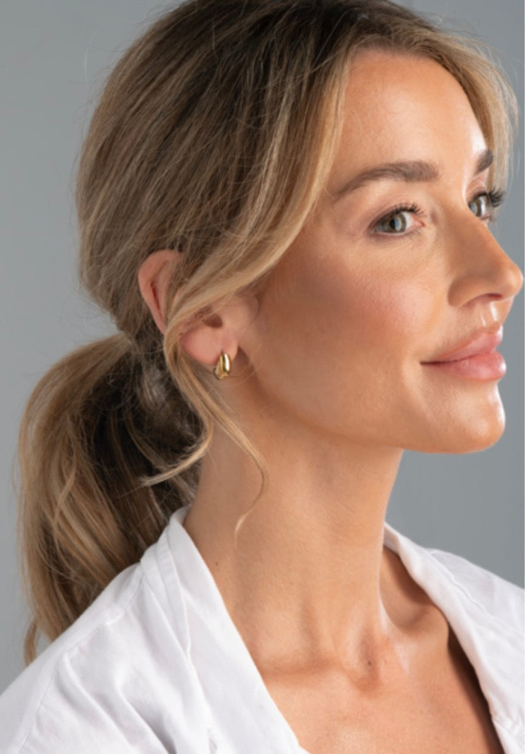 Gold Tear Drop Earrings