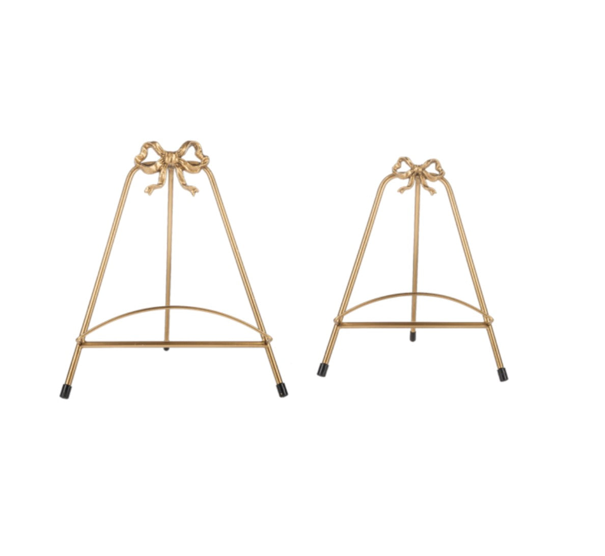Small Gold Bow Plate Holders