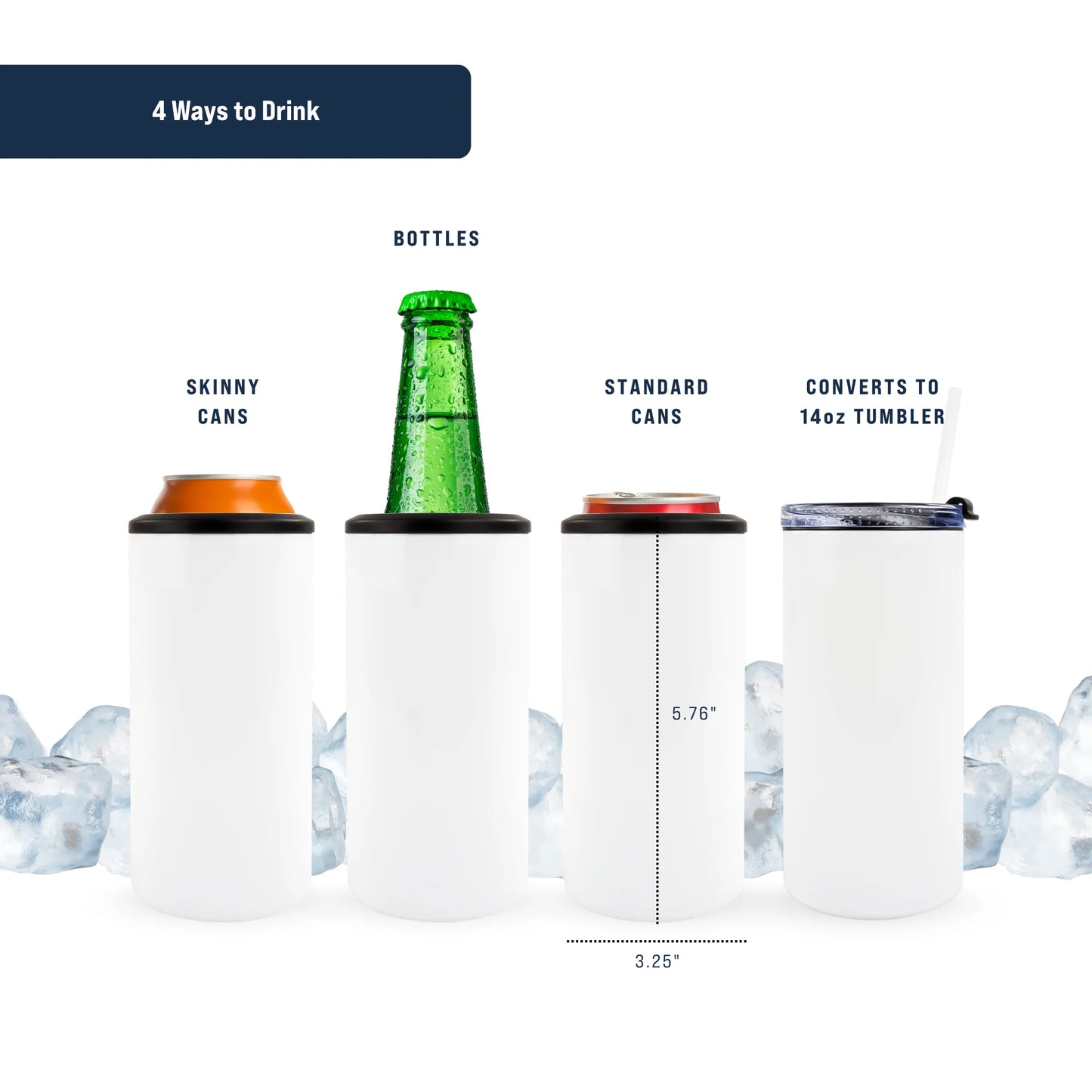 Grip It & Sip It 4-in-1 Can Cooler