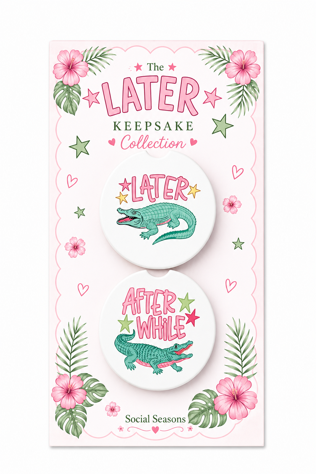 The Later Keepsake Car Coaster
