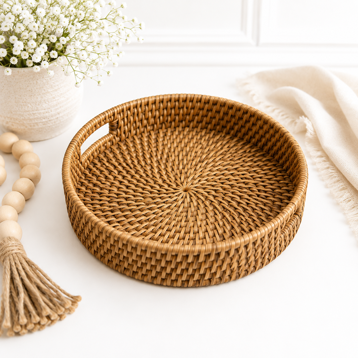 Coastal Woven Tray - Large