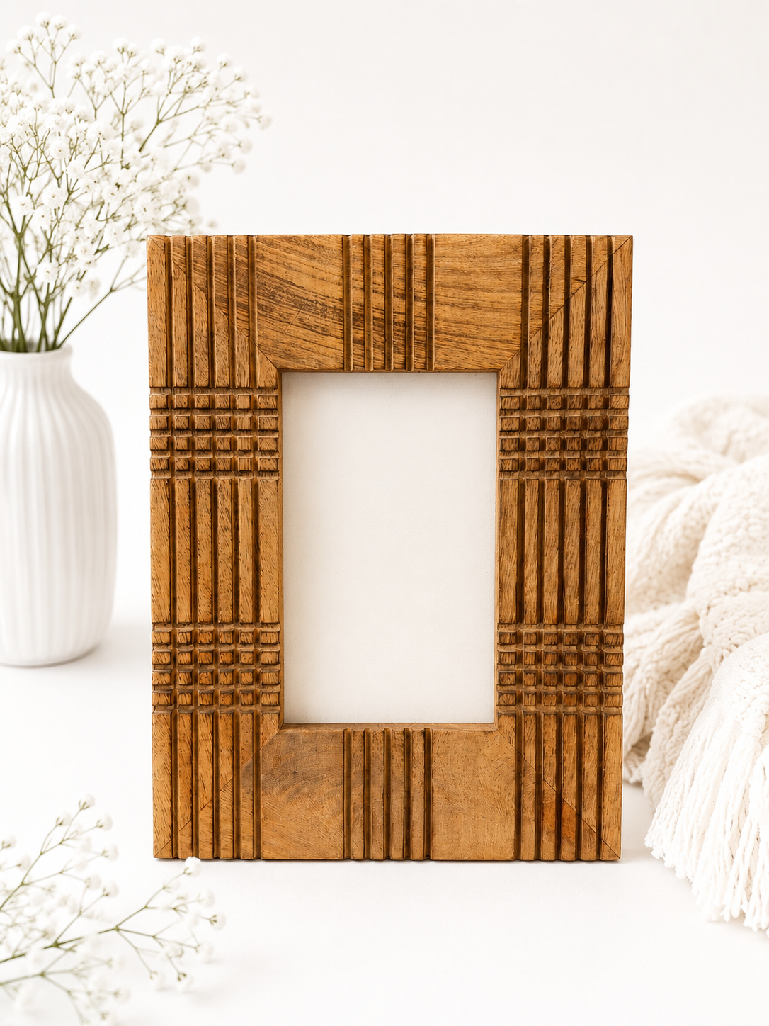 Carved Wooden Frame 4x6