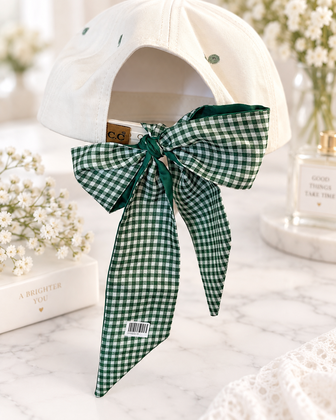 The Evergreen Gingham Twilly