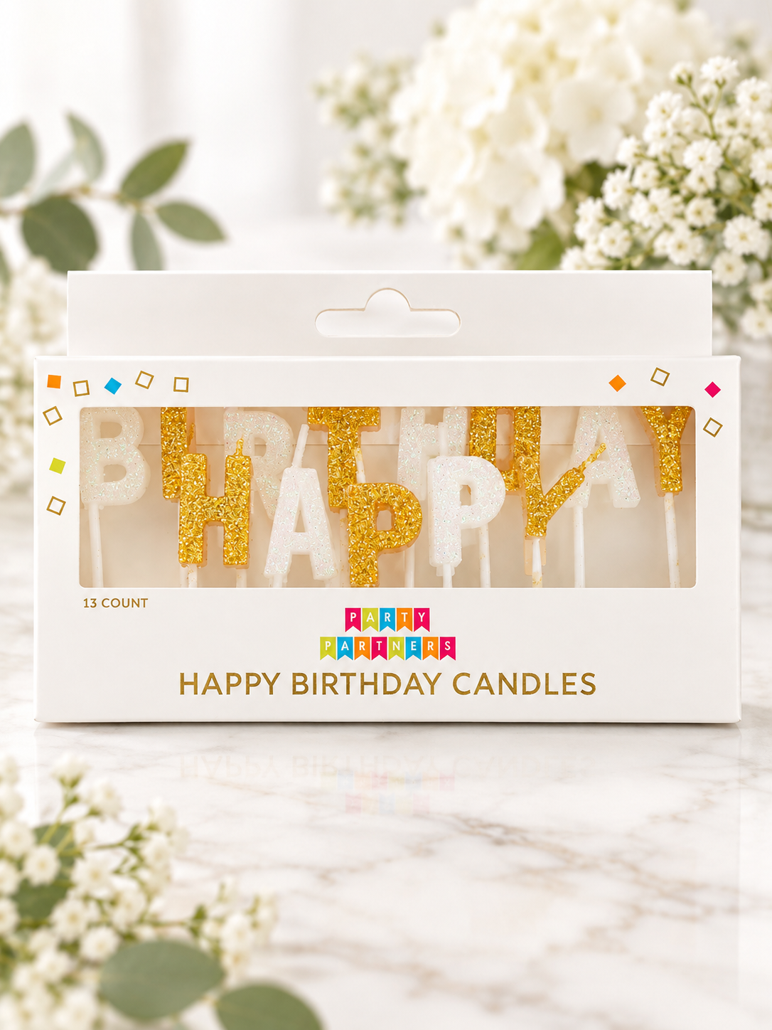 The Golden Birthday Candle Set
