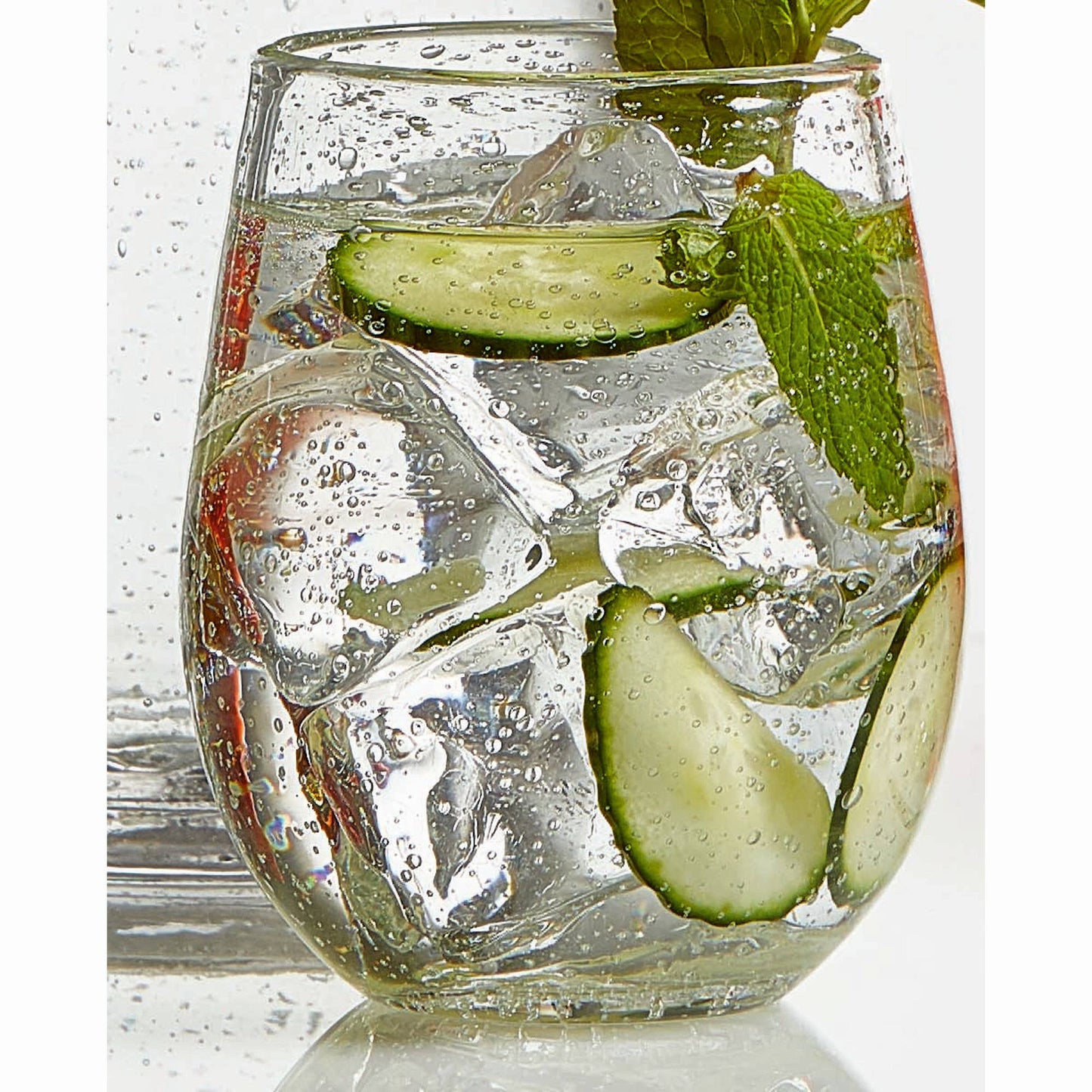 Bubble Glass Stemless Wine Clear Glass Everyday