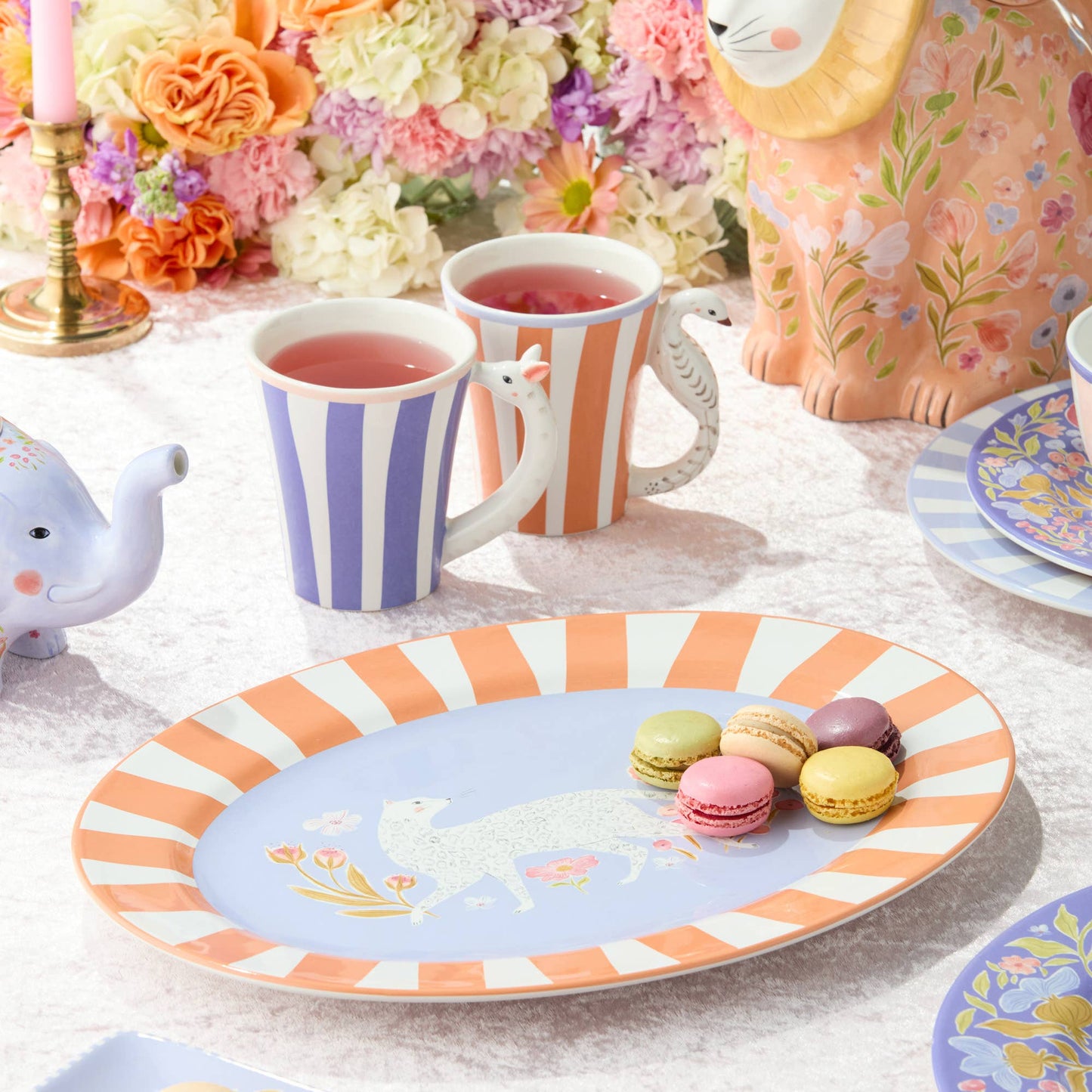 Menagerie Oval Platter 16" x 12"