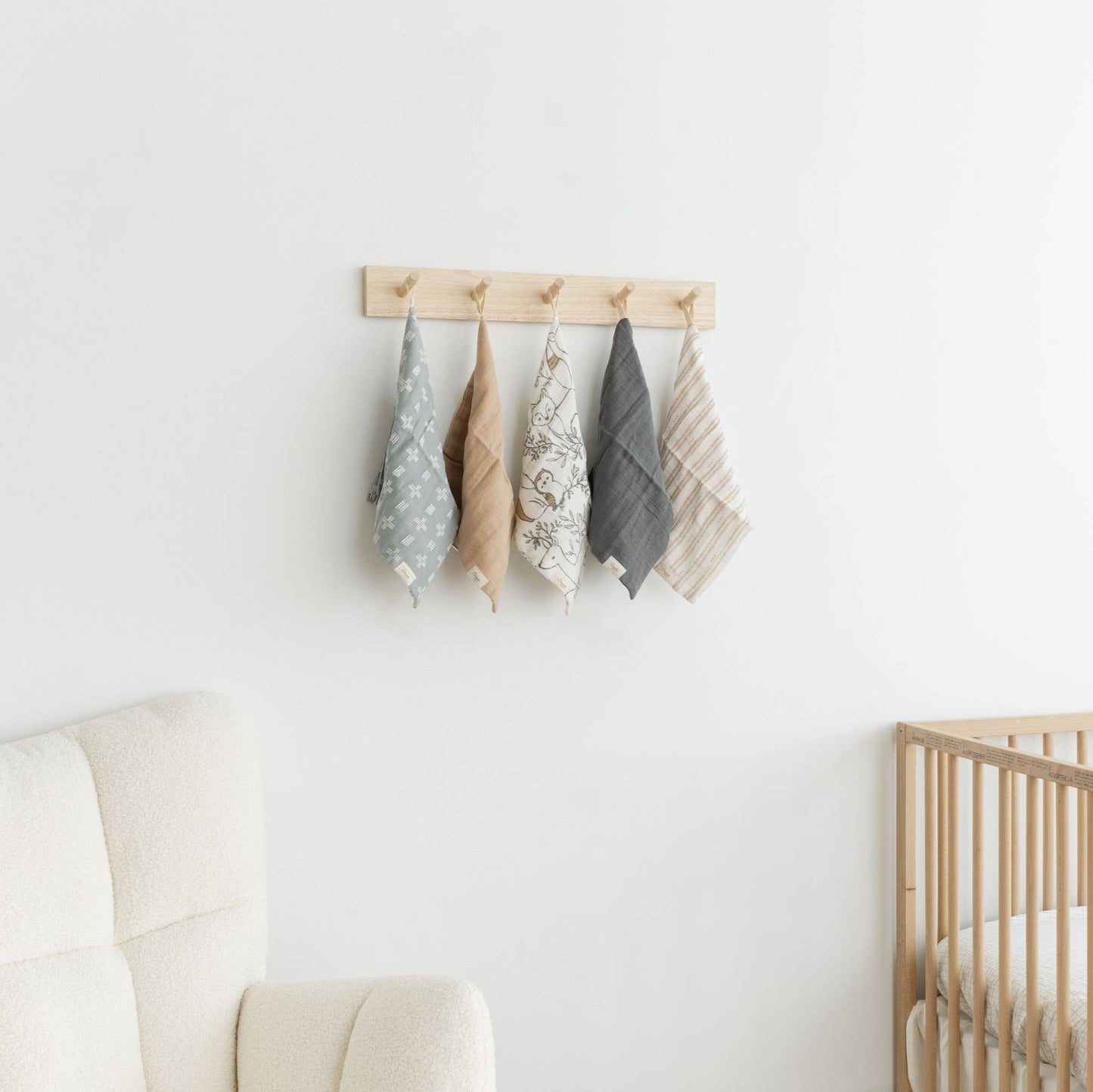 Ezra 5-pc. Wash Cloth Set (Woodland Animal)