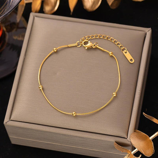 Rope & Ball Chain WATERPROOF TARNISH FREE BRACELET