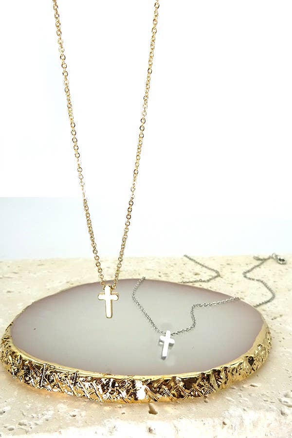CLASSIC MINI CROSS NECKLACE |