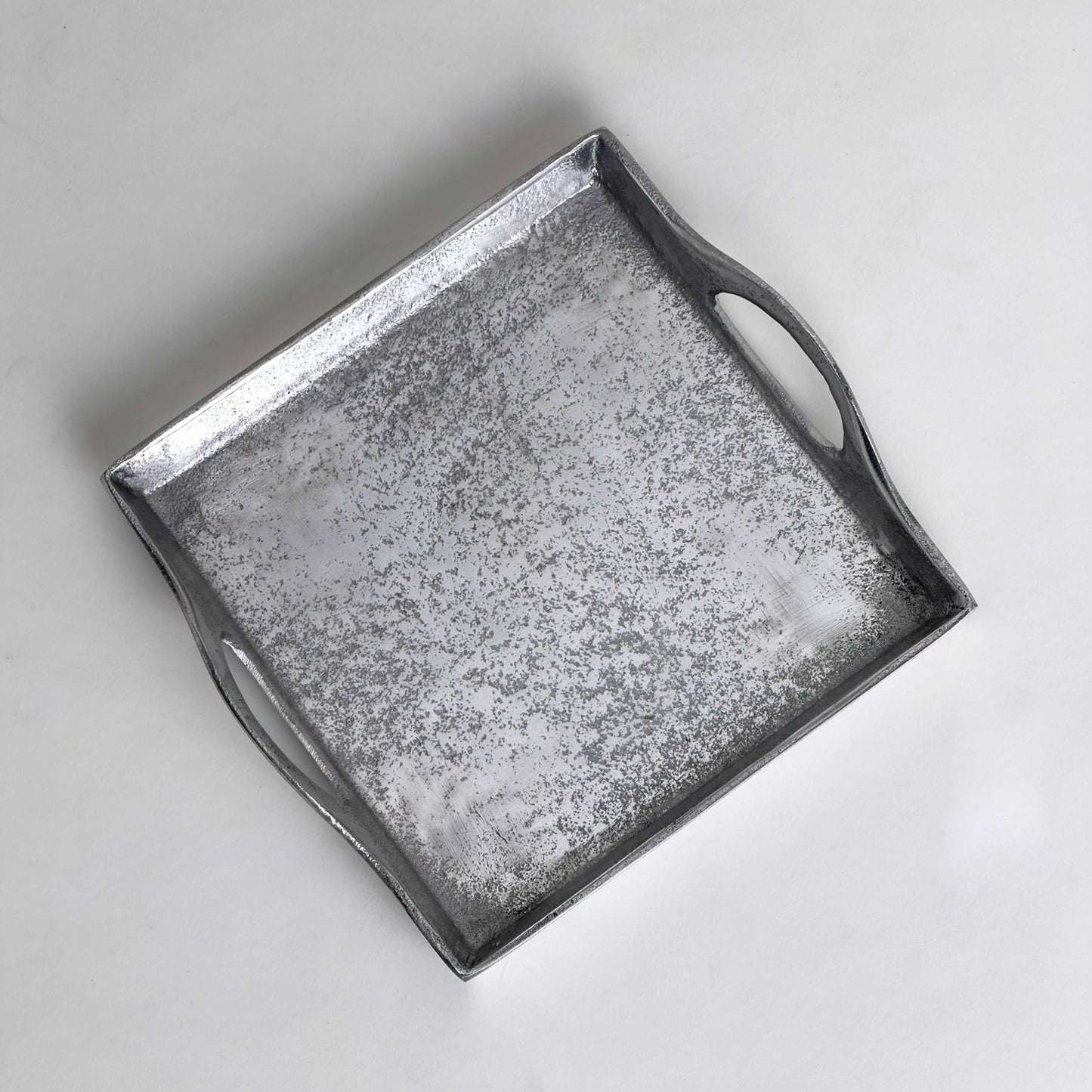 Textured Square Handle Tray