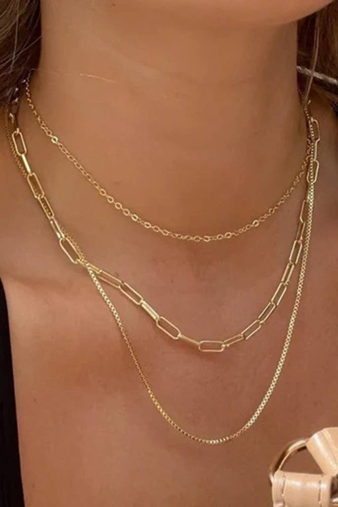 LAYERED GOLD NECKLACE
