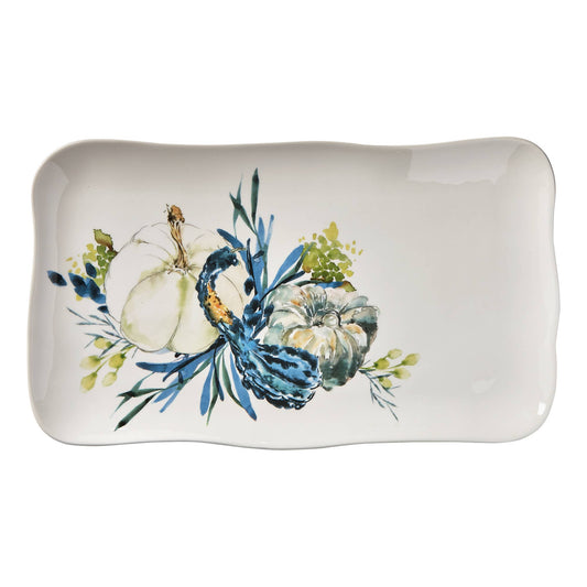 Autumn Botanical Rectangle Platter Multi Earthenware Fall