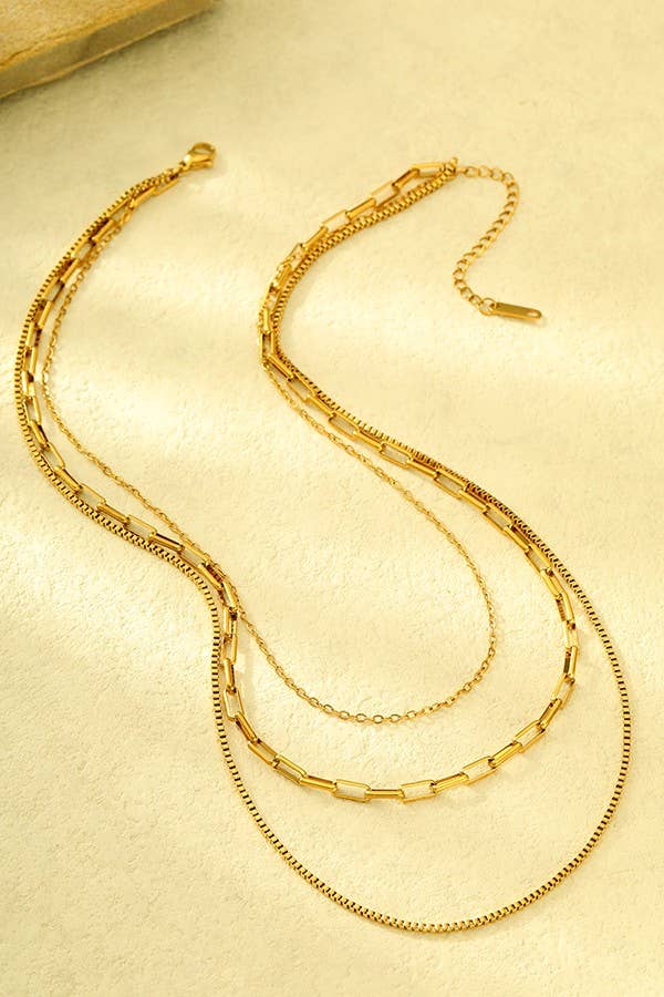 LAYERED GOLD NECKLACE