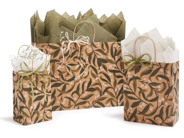 White Berries Paper Gift Bags