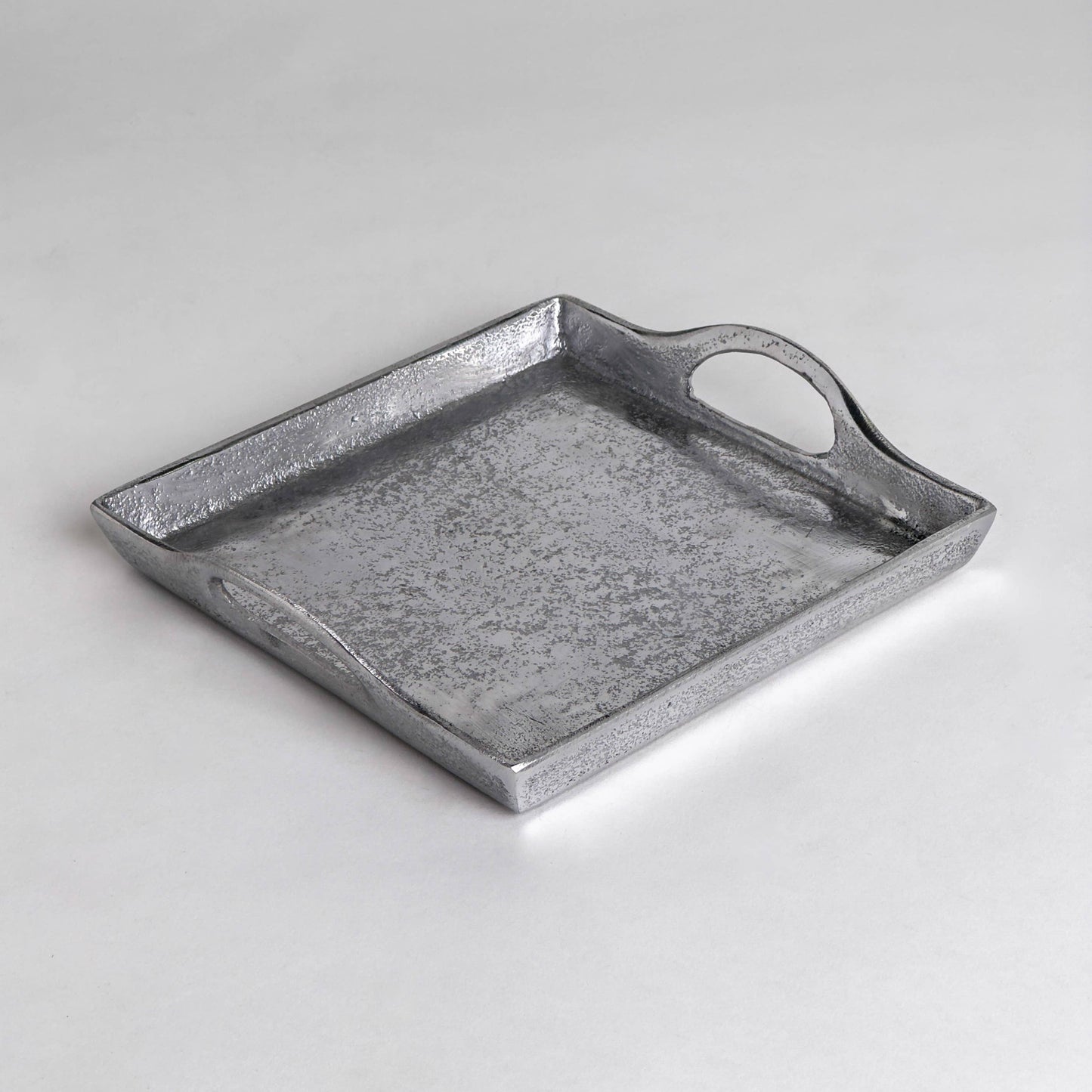 Textured Square Handle Tray