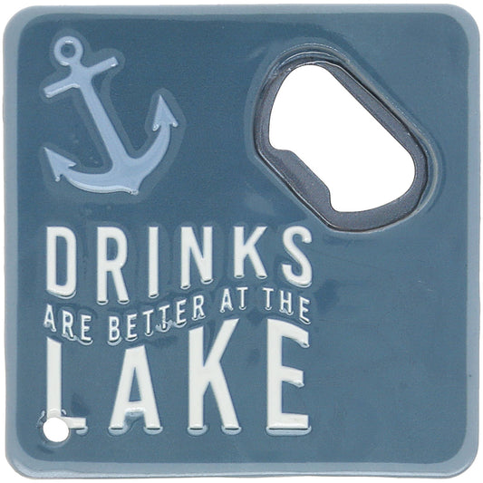Lake - Bottle Opener Coaster
