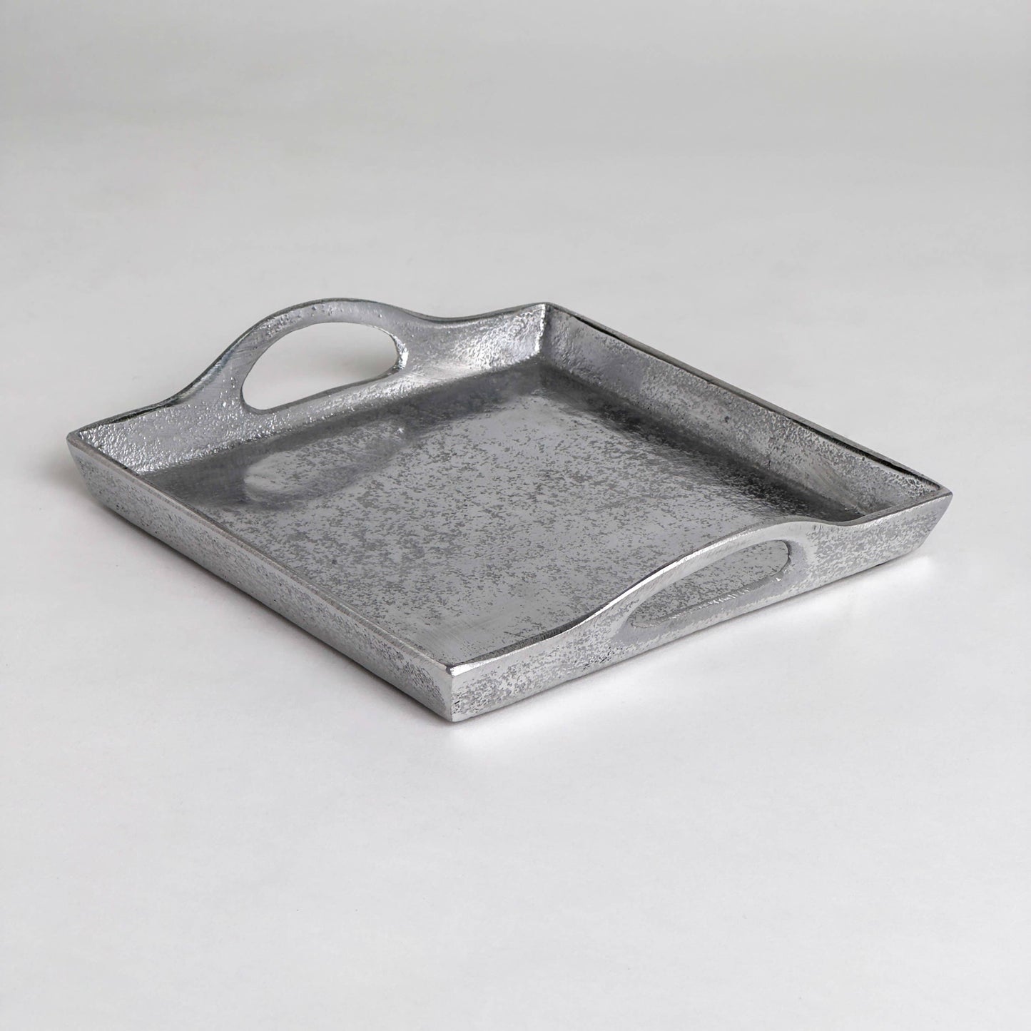 Textured Square Handle Tray