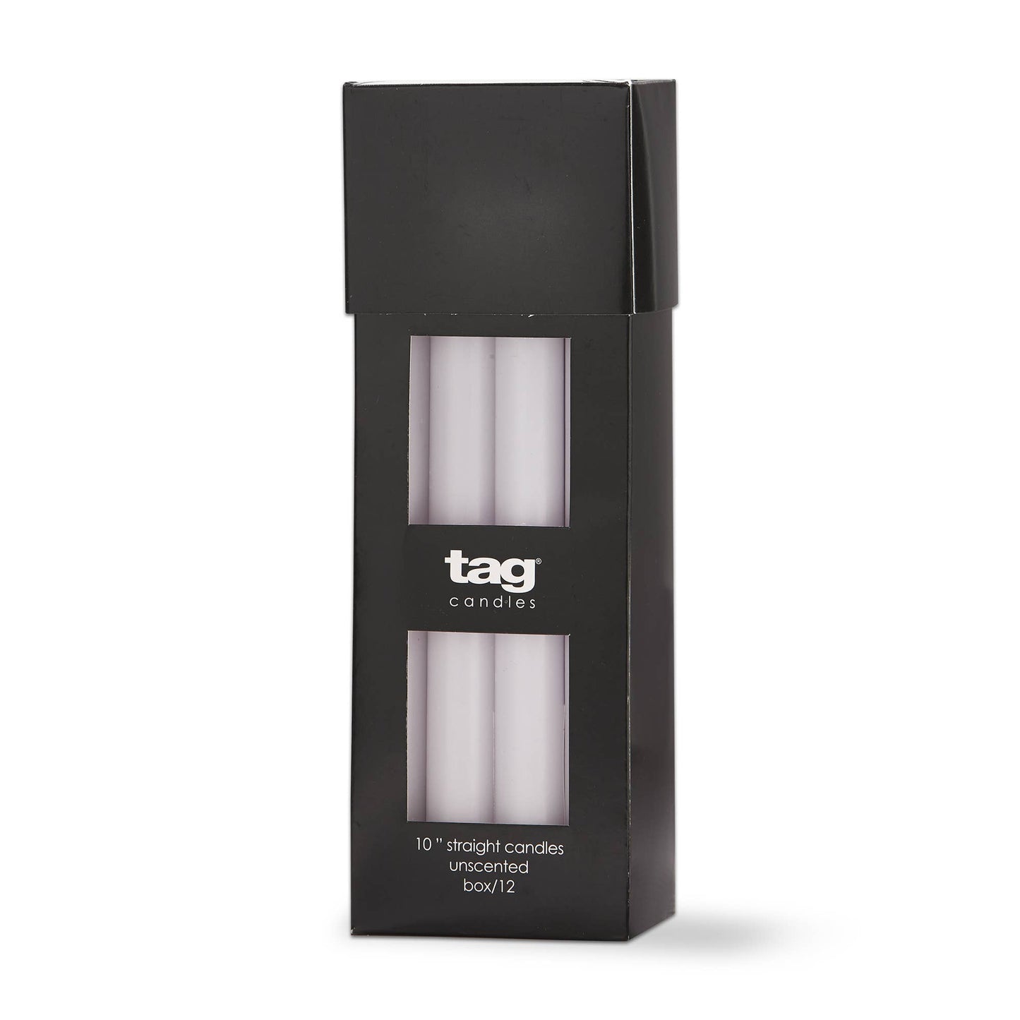 Color Studio 10" Straight Candle White Wax Everyday