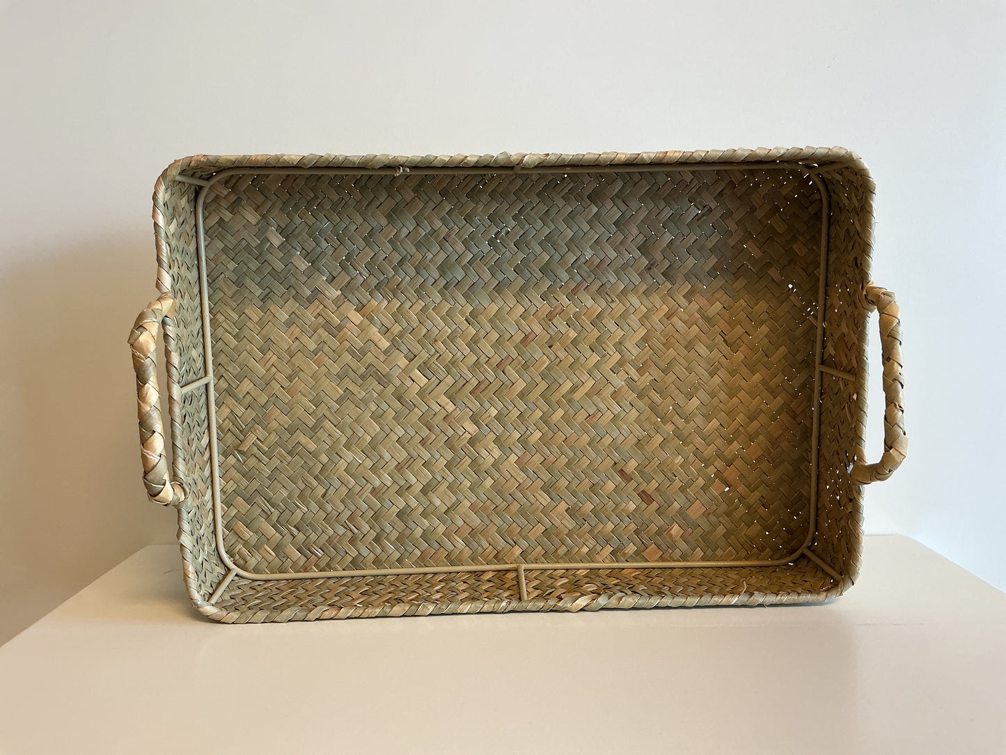 Wicker Tray 12” L x 8” W x 2” H