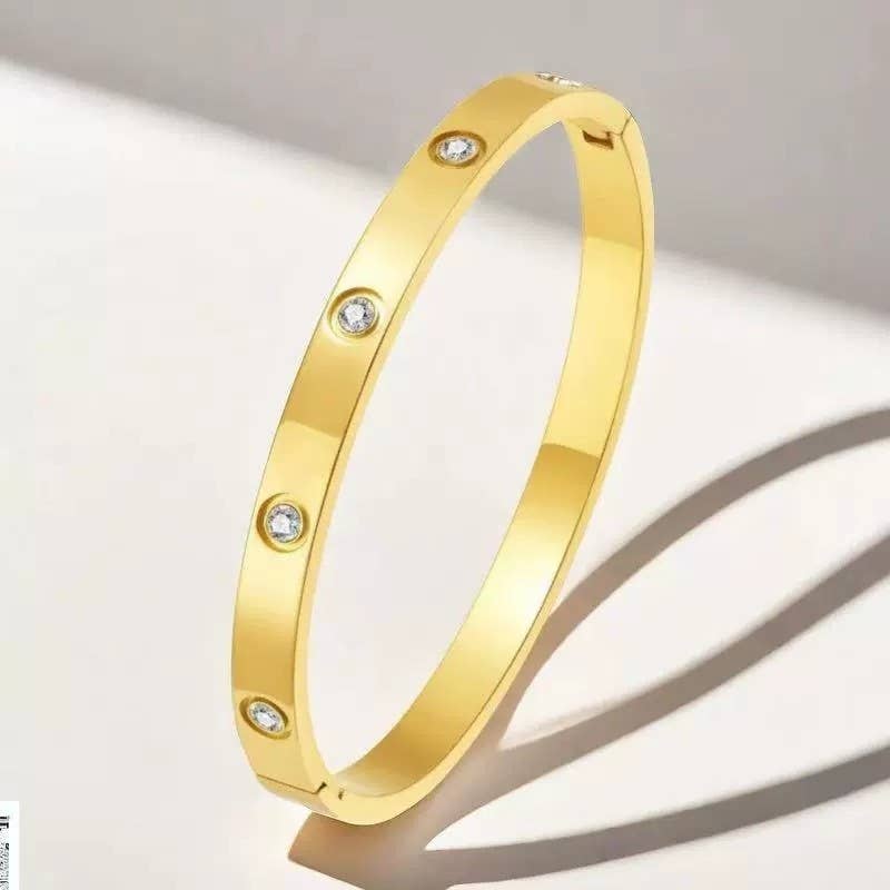 Bangle - 18K Rhinestone Bangles