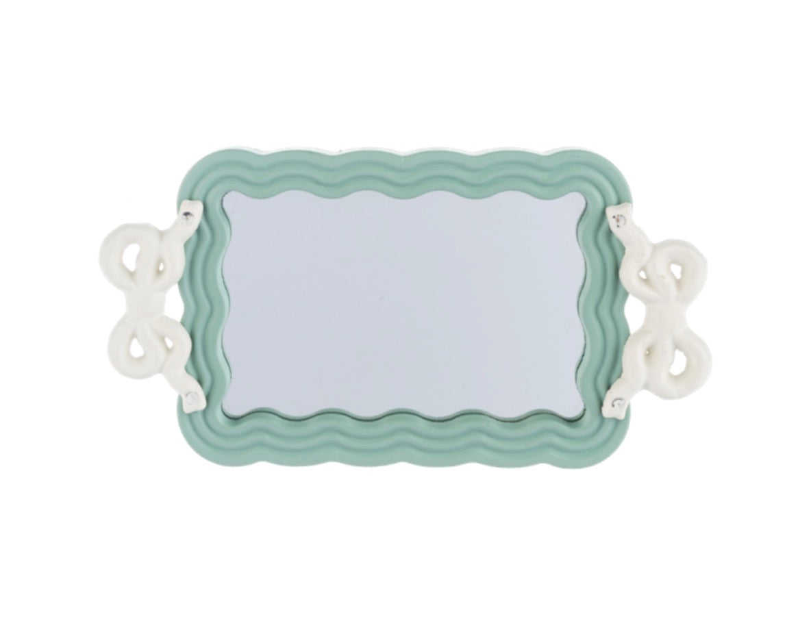 Mirror Bow Tray - Green