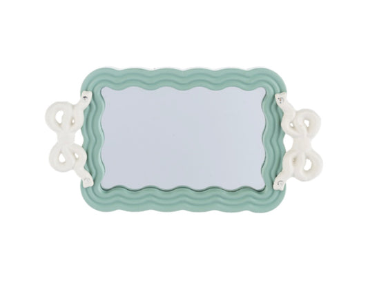 Mirror Bow Tray - Green