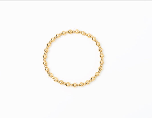 5 & 3mm Gold Bracelet