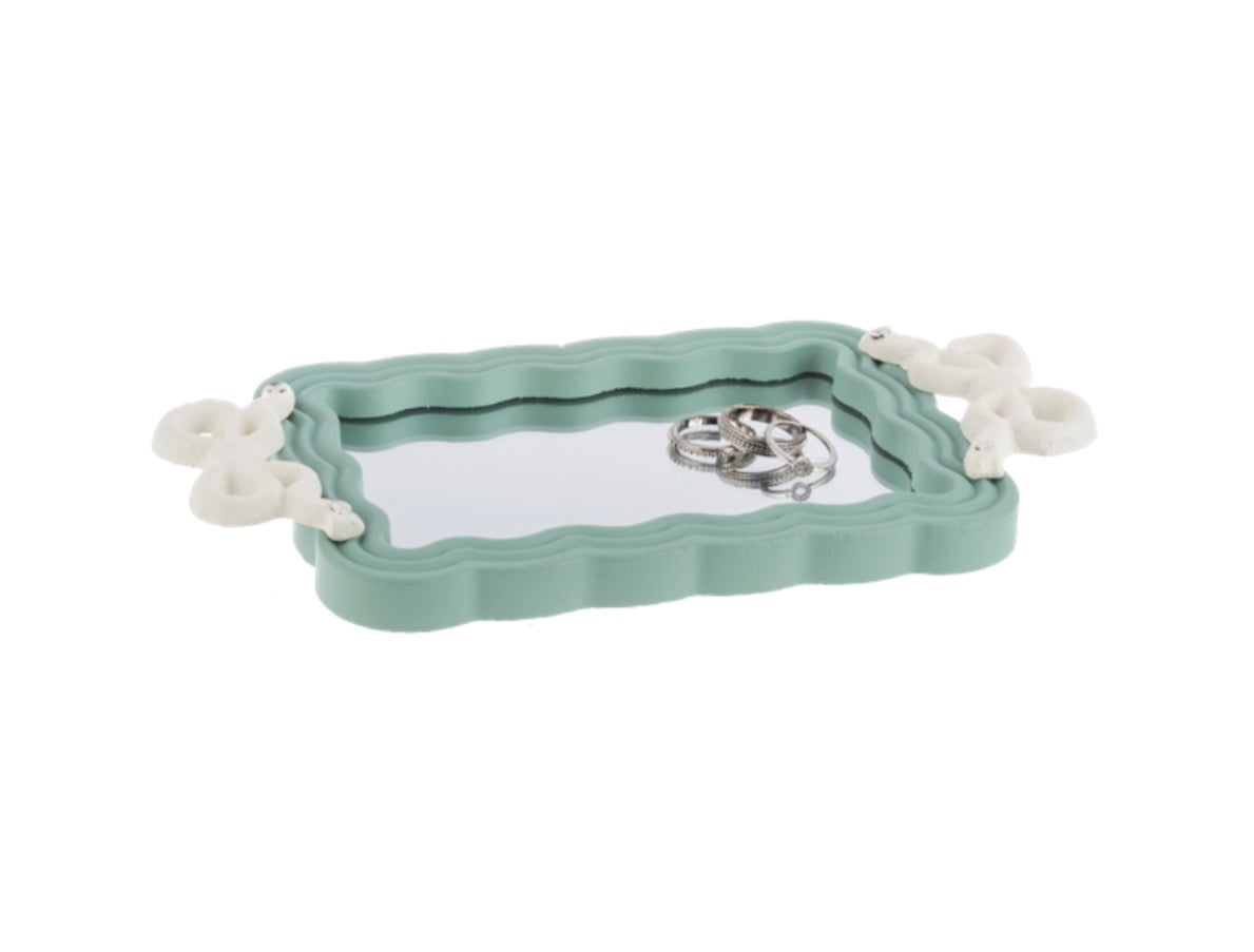 Mirror Bow Tray - Green