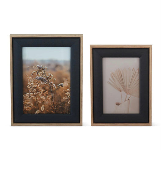 BLACK LINEN PHOTO FRAMES