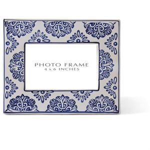 BLUE & WHITE CERAMIC PHOTO FRAMES