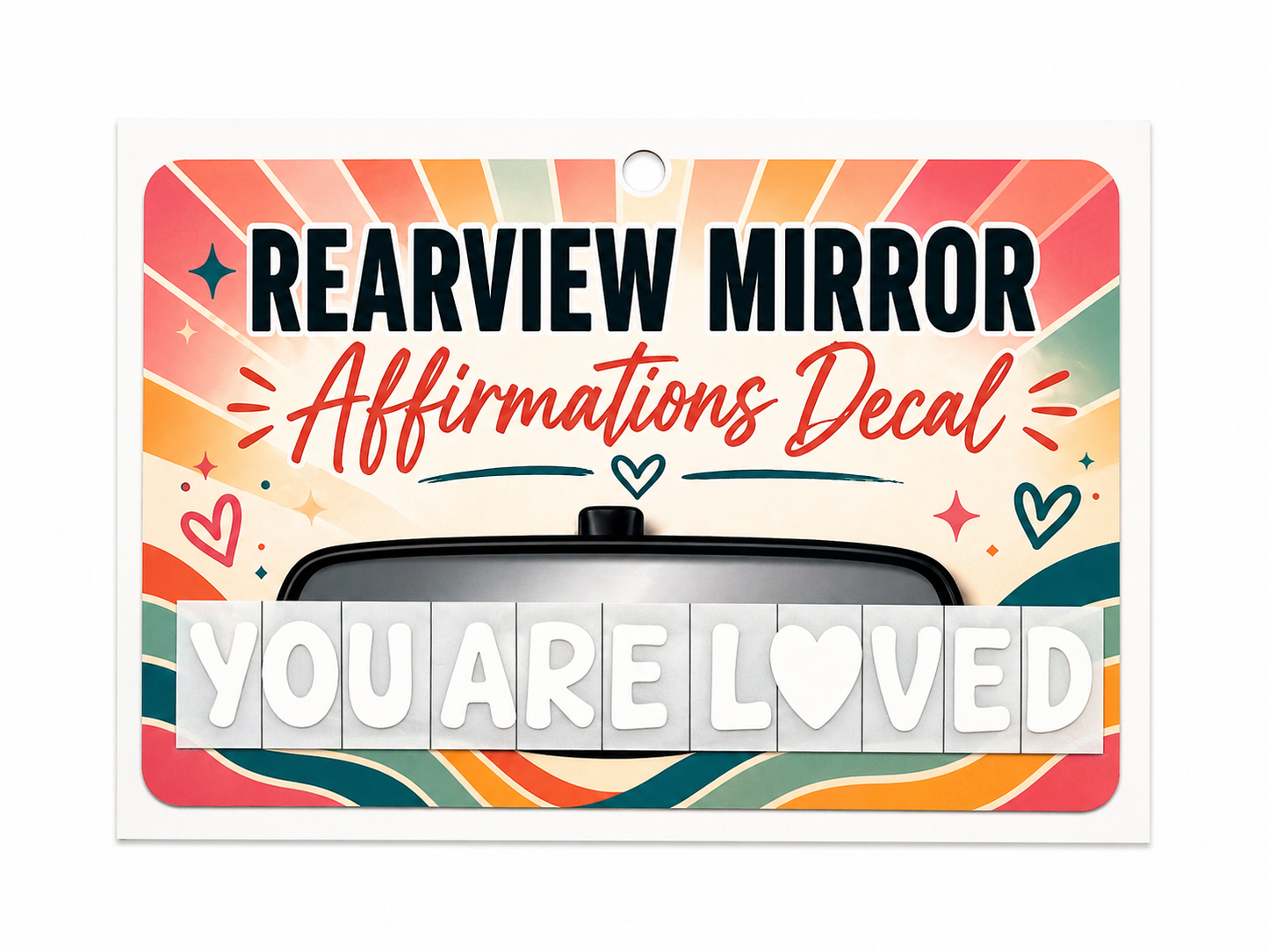 Rearview Mirror Affirmation Decal