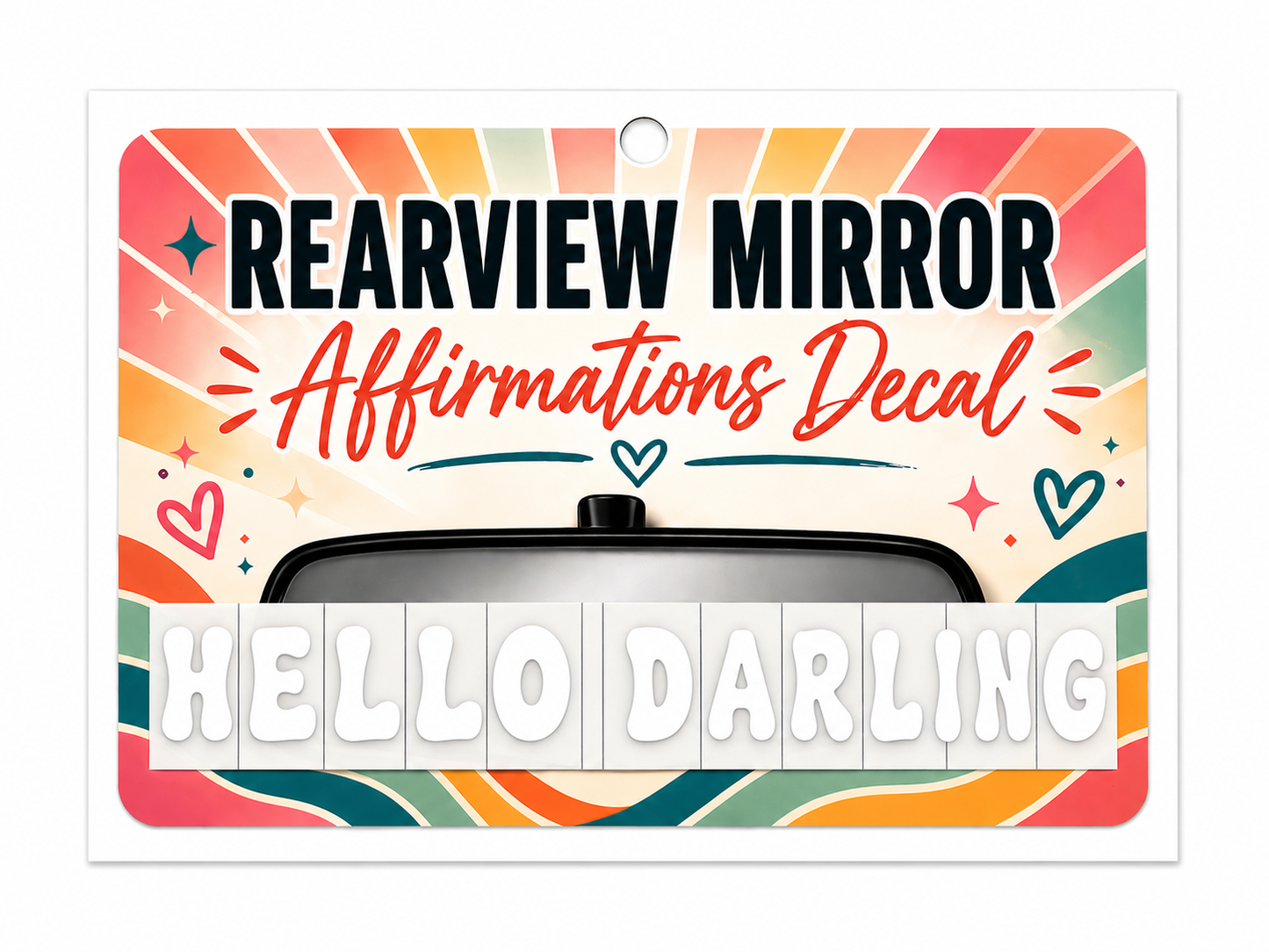 Rearview Mirror Affirmation Decal