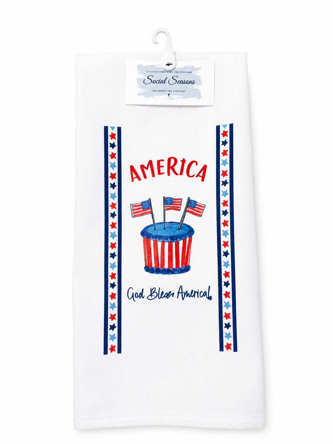 God Bless America Tea Towel