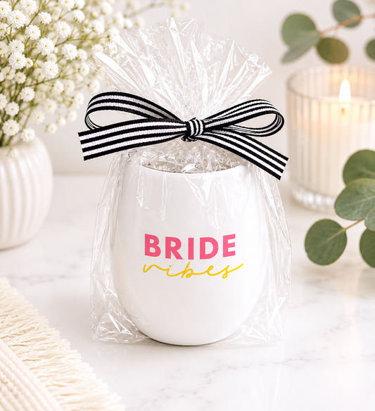 Bride vibes Silicone Wine Cup