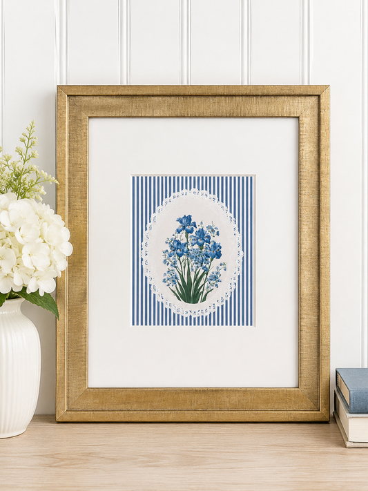 Heirloom Blooms Floral Print 8”x10”