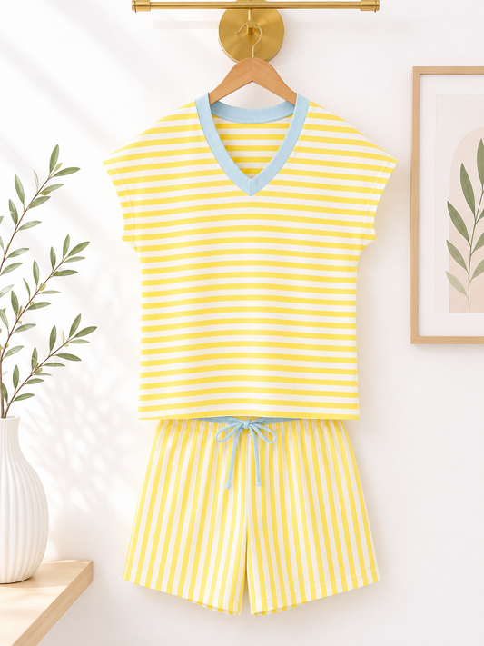 Sunshine Stripe Lounge Set