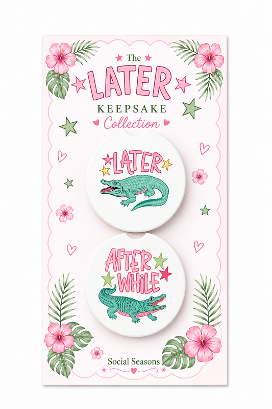 The Later Keepsake Car Coaster