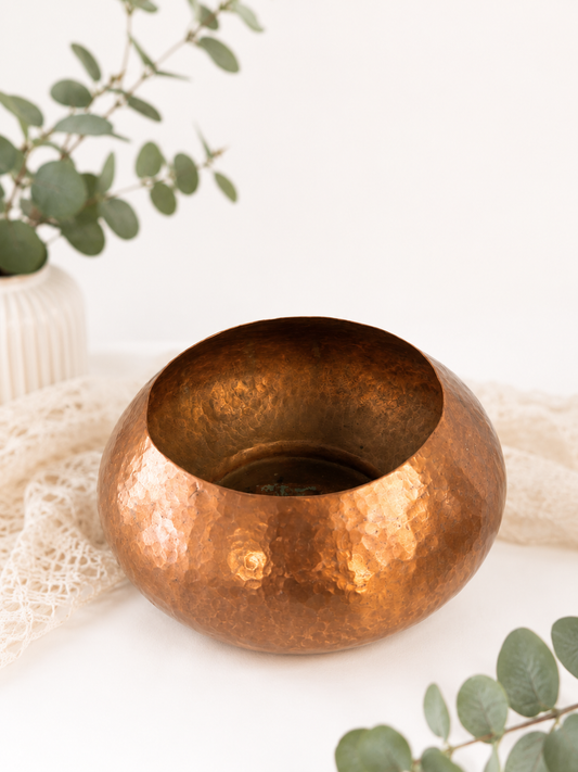 Hammered Copper Accent Bowl