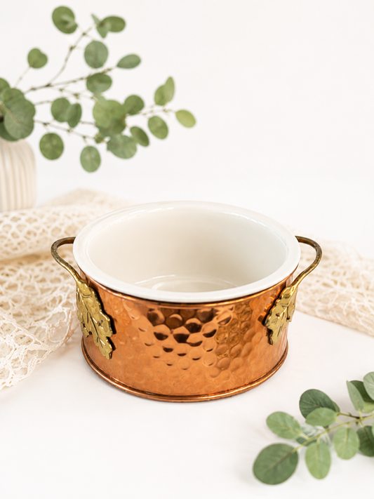 Copper Harvest Serving Bowl