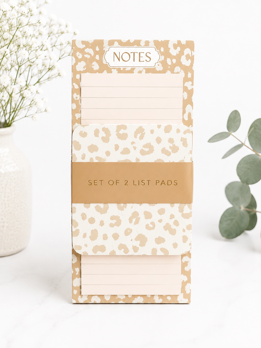 Neutral Leopard List Pad Set