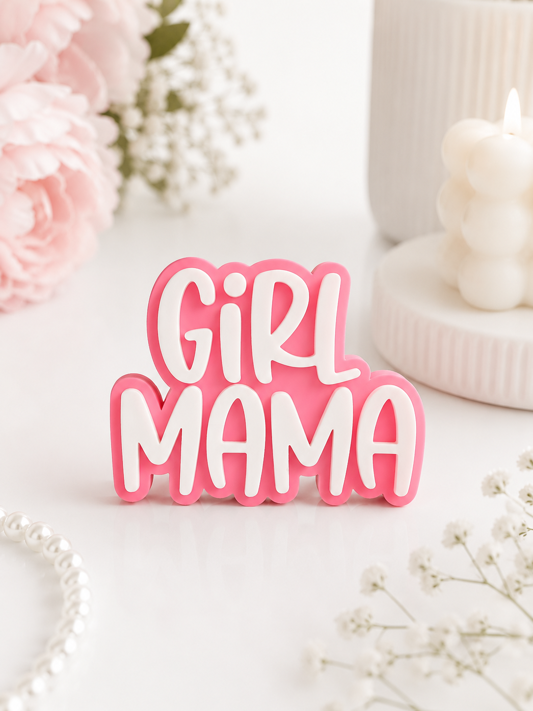 Girl Mama/Boy Mama Straw Topper