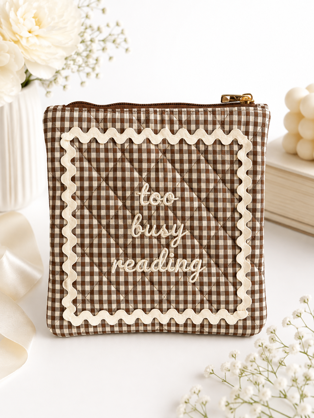 Quilted Book Pouch