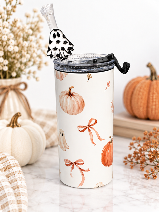 Pumpkin & Bows 4-in-1 Can Cooler