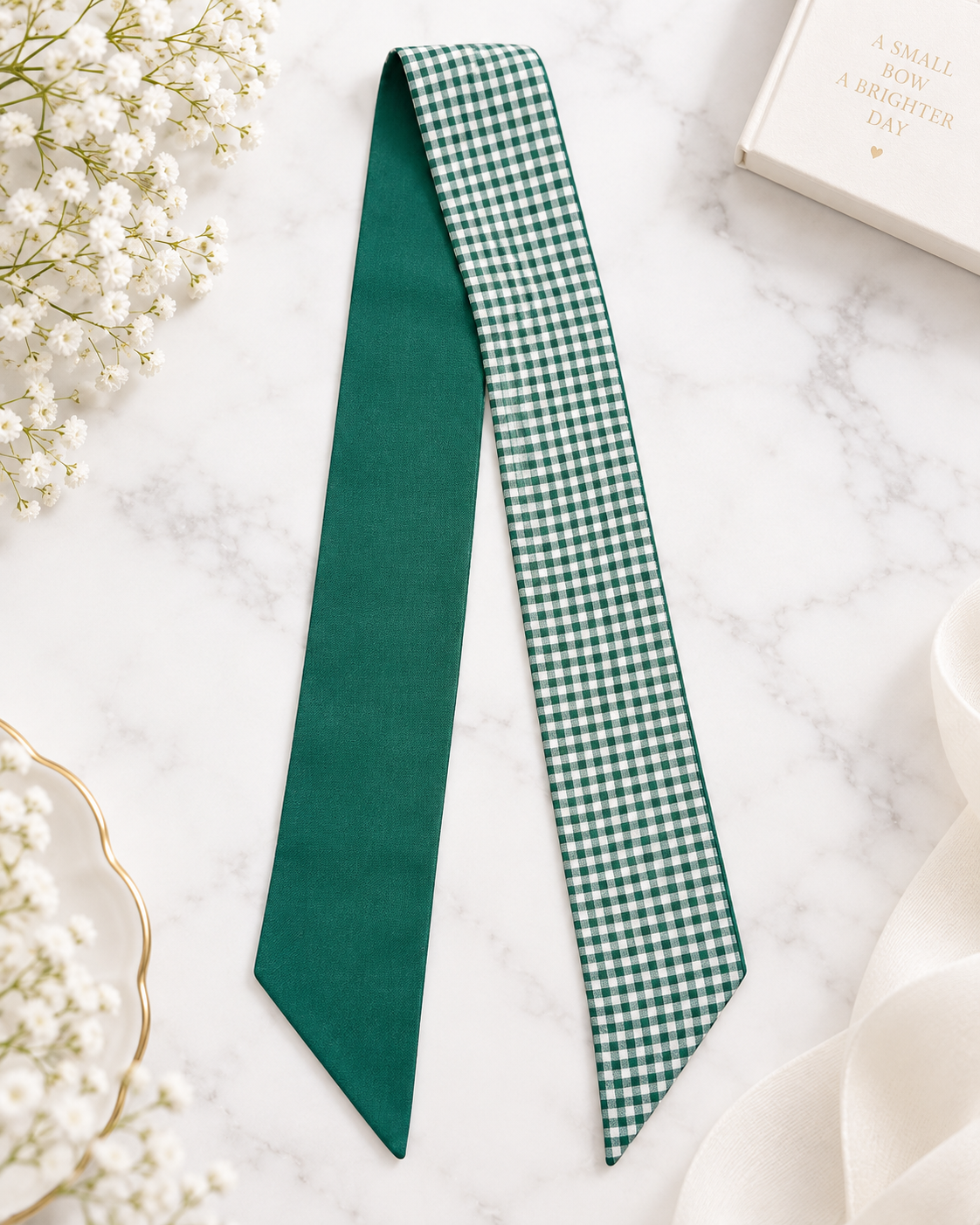 The Evergreen Gingham Twilly