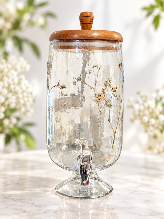 The Gathered Glass Beverage Dispenser